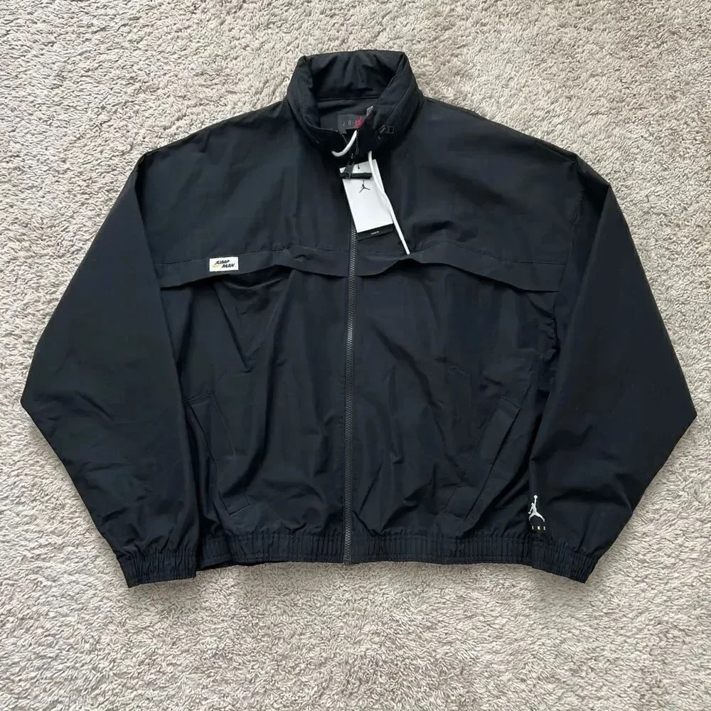 Nike Air Jordan Jumpman Full Zip Windbreaker Jacket Black